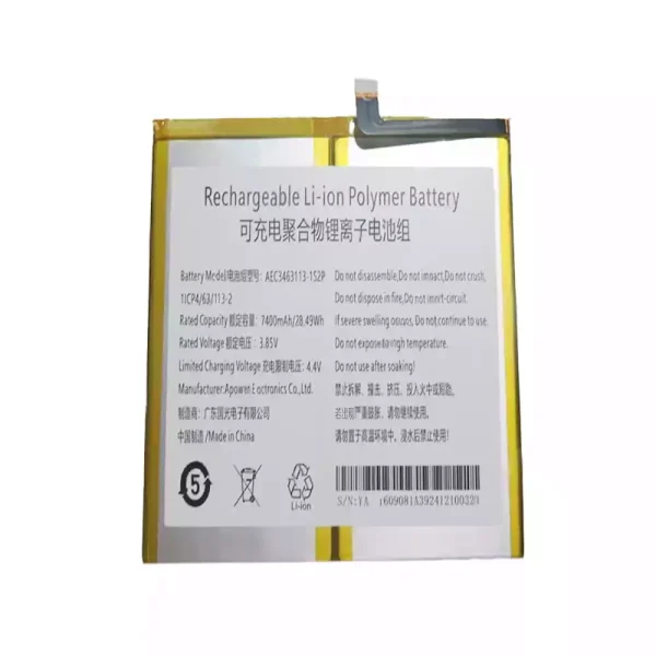 Nagelneuer Akku für AEC3463113-1S2P