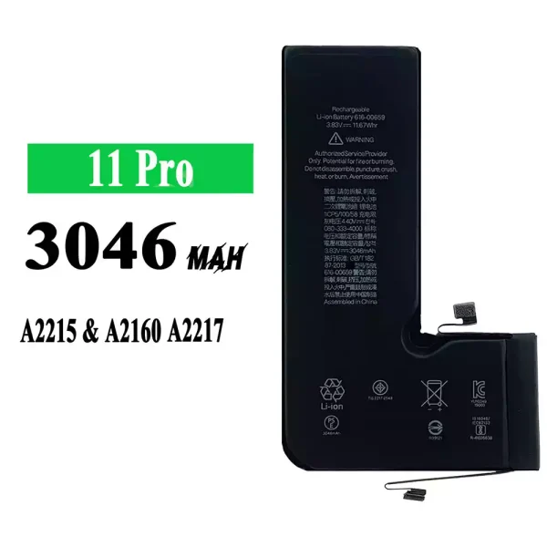 Nagelneuer Akku 616-00659 für iPhone 11 Pro