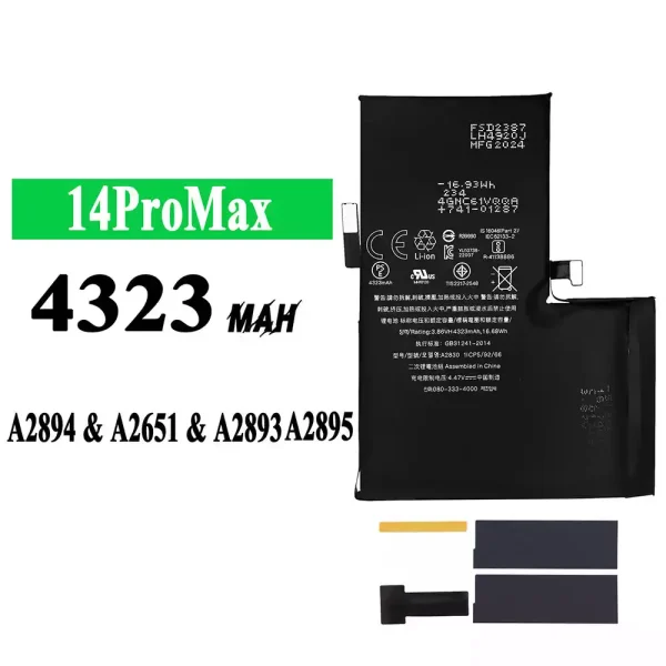 Nagelneuer Akku A2830 für iPhone 14 Pro Max