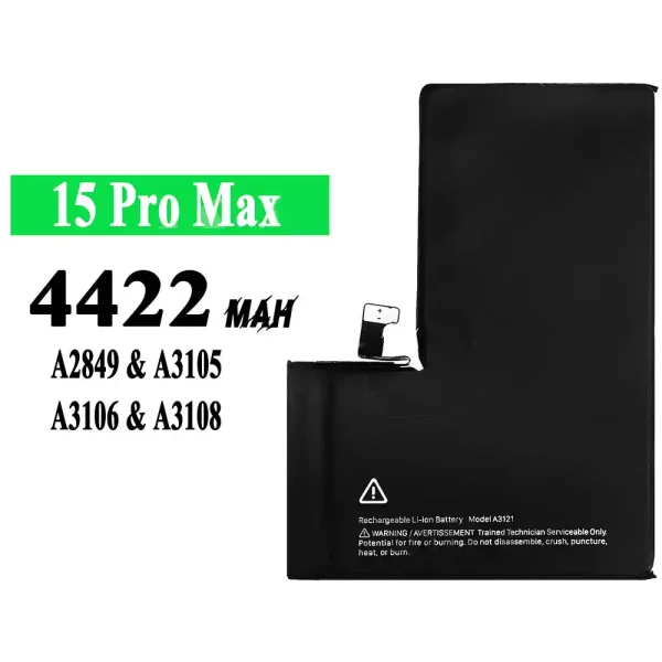 Nagelneuer Akku A3121 für iPhone 15 pro max