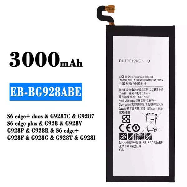 Nagelneuer Akku EB-BG928ABE für Samsung S6 edge+ duos/S6 edge plus/S6 edge+