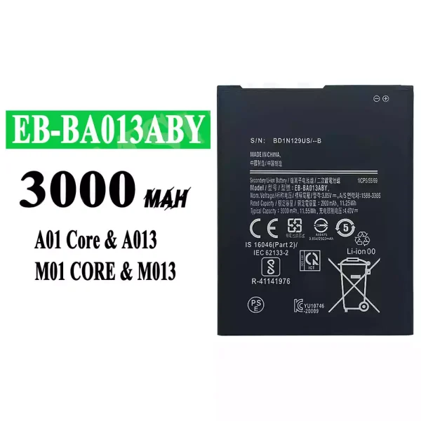 Nagelneuer Akku EB-BA013ABY für Samsung A01 Core/A013/M01 Core/M013