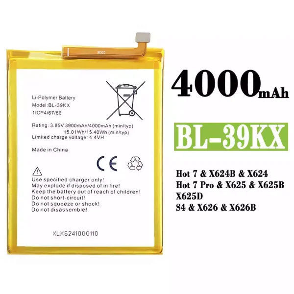 Nagelneuer Akku BL-39KX für Infinix Hot 7 / Hot 7 Pro