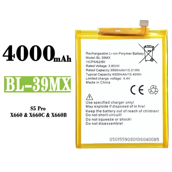 Nagelneuer Akku BL-39MX für Infinix S5 Pro