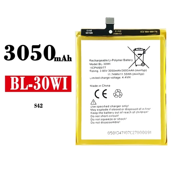 Nagelneuer Akku BL-30WI für ITEL S42