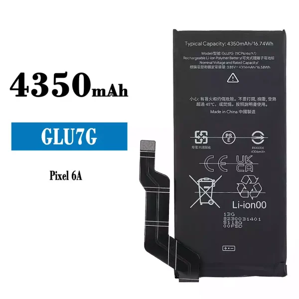 Nagelneuer Akku GLU7G für HTC Pixel 6A