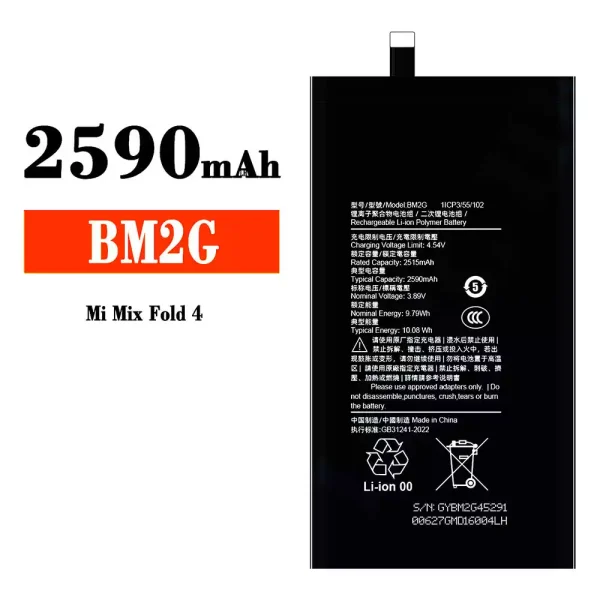 Nagelneuer Akku BM2G für Xiaomi Mi Mix Fold 4