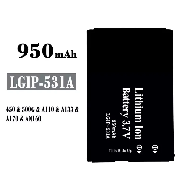 Nagelneuer Akku LGIP-531A für LG 450/500G/A110/A133/A170/AN160