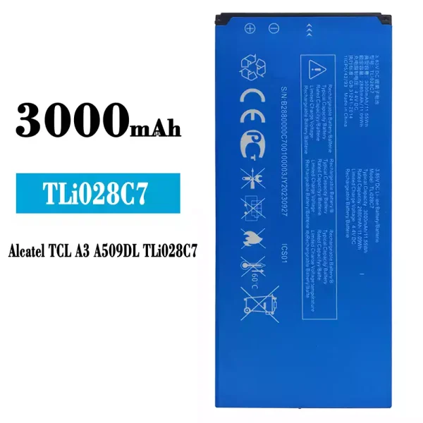 Nagelneuer Akku TLi028C7 für Alcatel TCL A3 A509DL