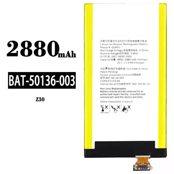 Nagelneuer Akku BAT-50136-003 für BlackBerry Z30