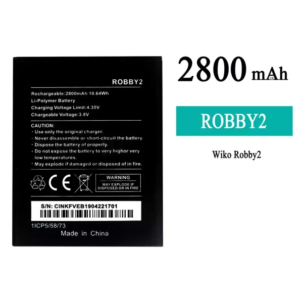 Nagelneuer Akku ROBBY2 für WIKO