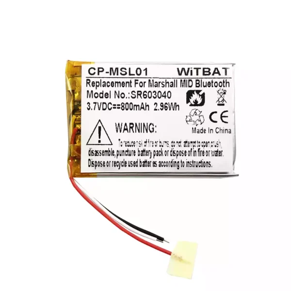 Nagelneuer Akku für Kopfhörer Marshall 603040,VDL603040,SR603040,Marshall MID,Major II,Major III,Major IV