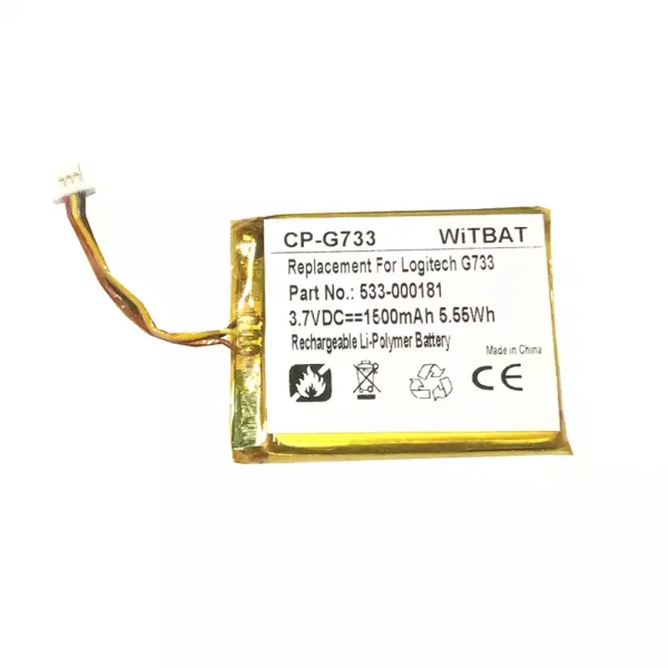 Nagelneuer Akku für Kopfhörer Logitech G733,G735,533-000181