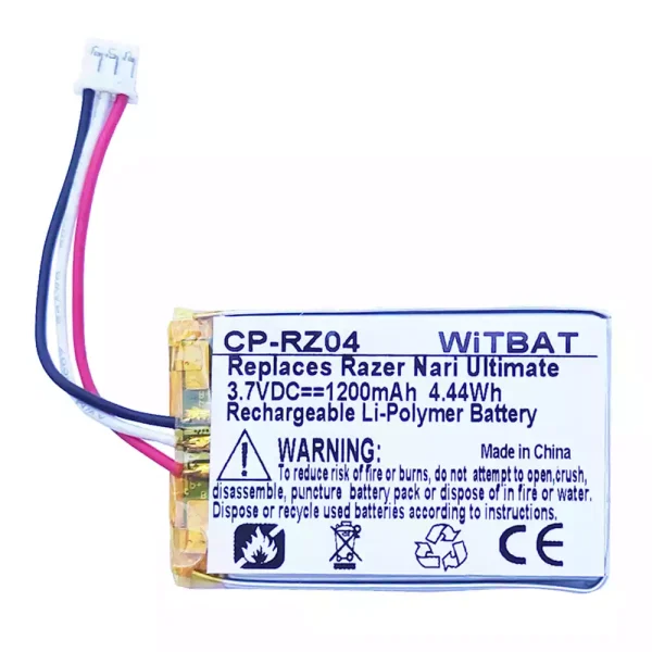 Nagelneuer Akku für Kopfhörer Blackshark V2 Pro,Razer Kraken V3 Pro,Kraken BT Kitty Edition,Barracuda X Wireless,JBL Tune 3