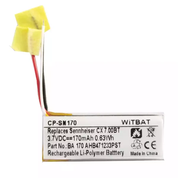 Nagelneuer Akku für Kopfhörer BA 170, AHB471233PST Ladecase