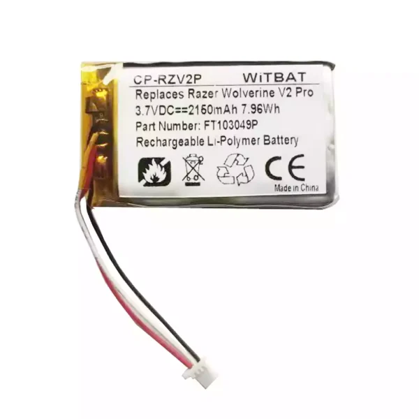 Nagelneuer Akku für Kopfhörer Razer Wolverine V2 Pro,FT103049P