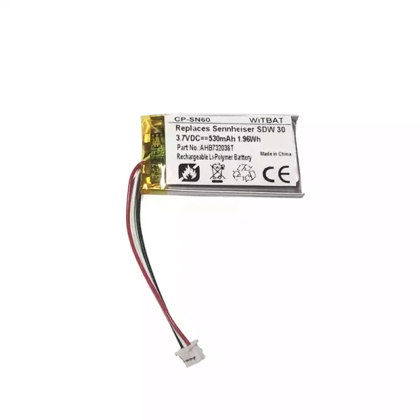 Nagelneuer Akku für Kopfhörer Sennheiser SDW 30,SDW 30 HS,SDW 60,SDW 60 HS
