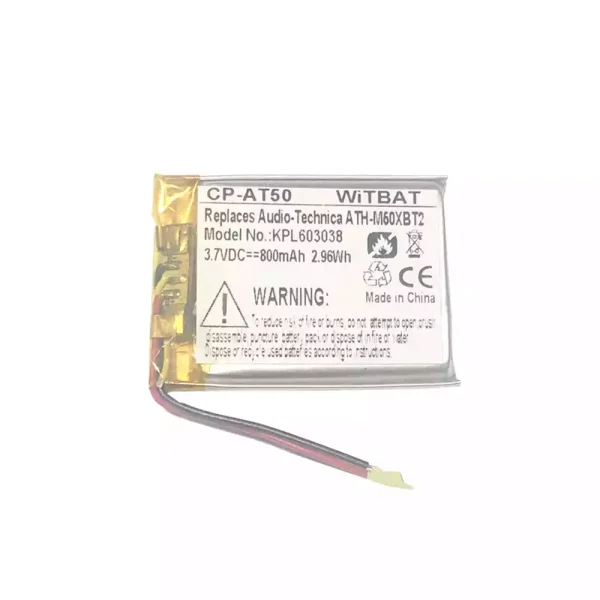 Nagelneuer Akku für Kopfhörer Audio-Technica ATH-M50XBT2,ATHM50XBT,ATH-DSR9BT,ATH-DSR7BT,ATH-SR6BT,ATH-SR5BT,SR5BTBK,SR5BTWH,ATH-AR3BT