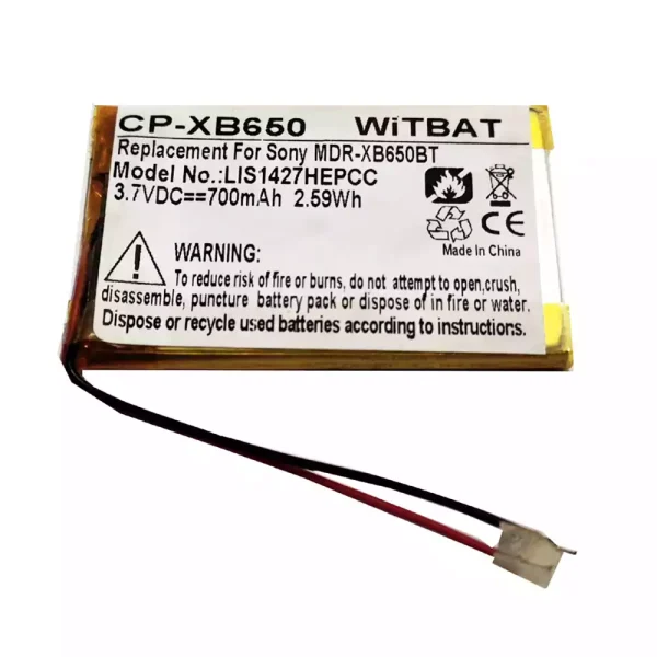 Nagelneuer Akku für Kopfhörer Sony LIS1427HEPCC US343450E,1-756-920-32,ZU10192-16005