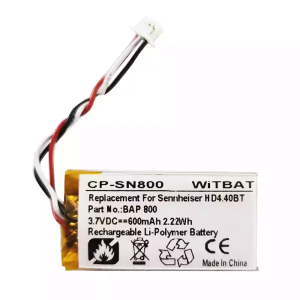 Nagelneuer Akku für Kopfhörer Sennheiser BAP 800,AHB571935PCT-03