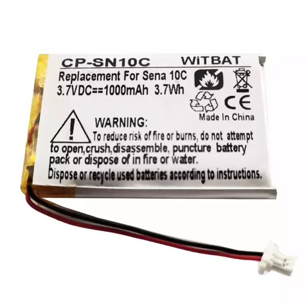 Nagelneuer Akku für Kopfhörer Sena 10C 10C Pro Motorcycle Bluetooth Headset Camera