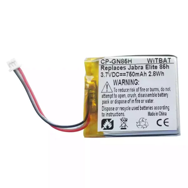 Nagelneuer Akku für Kopfhörer Jabra Elite 85h,Jabra Elite 75t,Evolve2 85,PL661935V