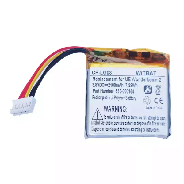 Nagelneuer Akku für Lautsprecher Ultimate Ears Wonderboom,984-000851,984-000839,533-000154,AEC944643