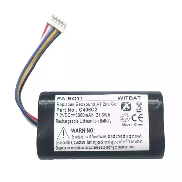 Nagelneuer Akku für Lautsprecher Bang & Olufsen Beosound A1 2nd Gen,C406C2