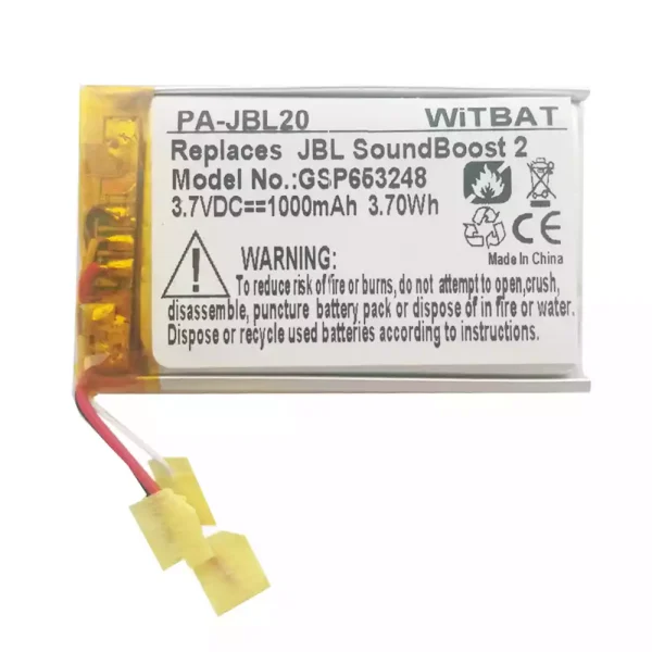 Nagelneuer Akku für Lautsprecher JBL SoundBoost 2,GSP653248