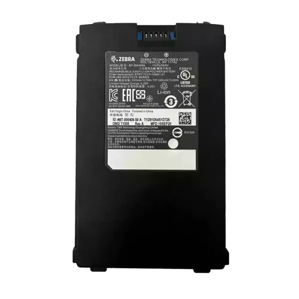 Nagelneuer Akku für ZEBRA BT-000409 BT-000409A,ZEBRA TC21 TC26