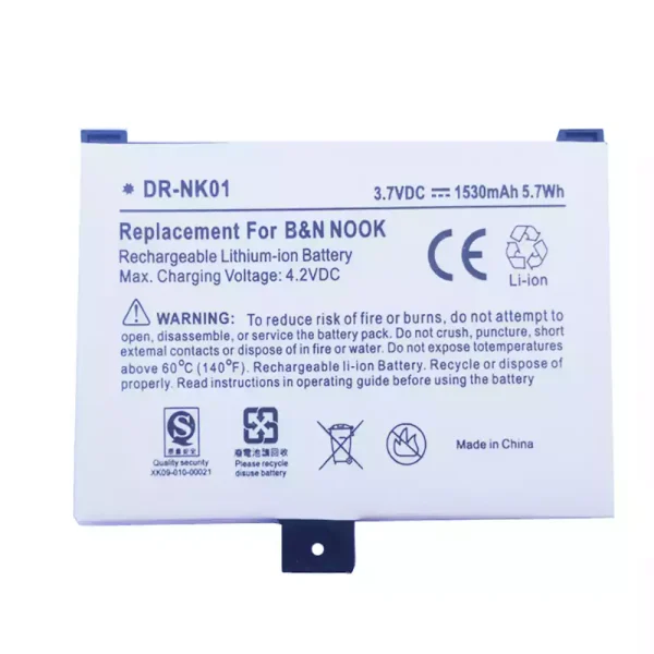 Nagelneuer Akku für Barnes & Noble NOOK BNRV100 BNRB1530,BNRZ1000,BNRB454261